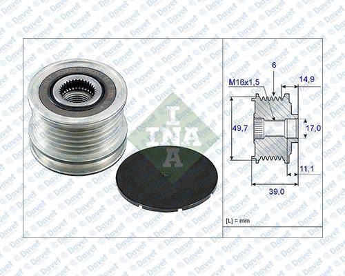 INA 535005010 Alternator Kasnagi Mb Sprinter 2000-> W202 W203 W210 98-03